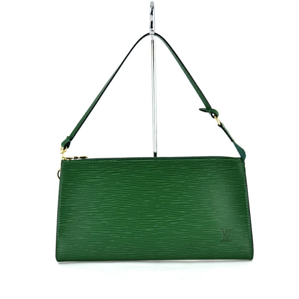 Louis Vuitton Pochette Accessoires Borneo Green Epi Bag Accessory Clutch